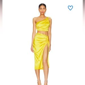 kristy ruched skirt set - Superdown